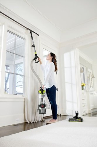 BISSELL - CleanView Allergen Lift-Off Pet Vacuum - Black/ Electric Green