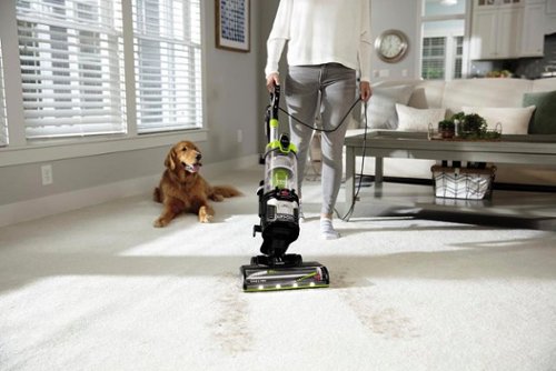 BISSELL - CleanView Allergen Lift-Off Pet Vacuum - Black/ Electric Green