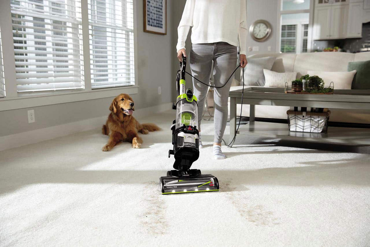 BISSELL - CleanView Allergen Lift-Off Pet Vacuum - Black/ Electric Green