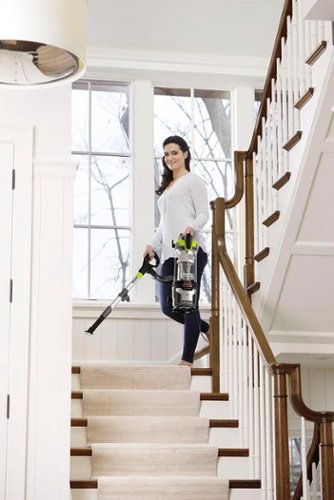 BISSELL - CleanView Allergen Lift-Off Pet Vacuum - Black/ Electric Green