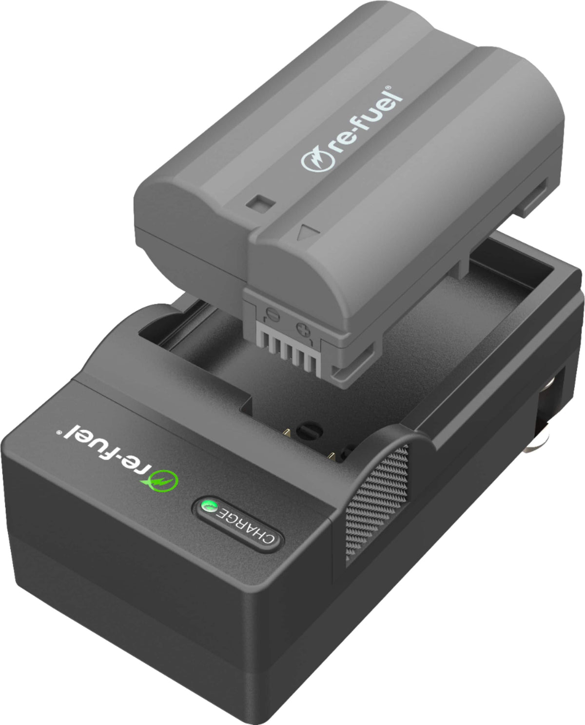 Digipower - Digital camera battery & charger kit, replacement for Nikon EN-EL15 battery and OEM charger - Black
