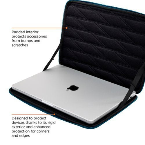 Thule - Gauntlet Laptop Sleeve Laptop Case for 16” Apple MacBook Pro, 15” Apple MacBook Pro, PCs Laptops & Chromebooks up to 14” - Blue