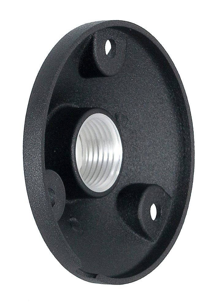 Sonance - ROUND SURFACE MOUNT - Outdoor Speaker Mount (Each) - Black