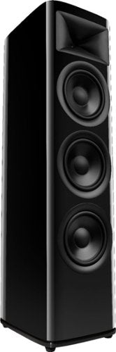 JBL - HDI3800 Triple 8-inch 2-1/2 way Floorstanding Loudspeaker with 1" compression tweeter - Gloss Black Finish