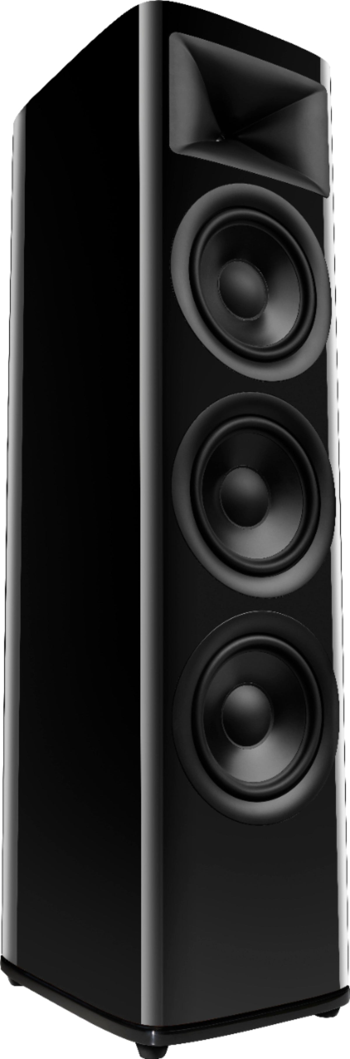 JBL - HDI3800 Triple 8-inch 2-1/2 way Floorstanding Loudspeaker with 1" compression tweeter - Gloss Black Finish