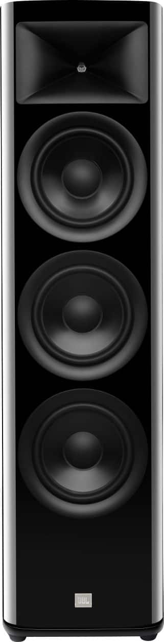 JBL - HDI3800 Triple 8-inch 2-1/2 way Floorstanding Loudspeaker with 1" compression tweeter - Gloss Black Finish