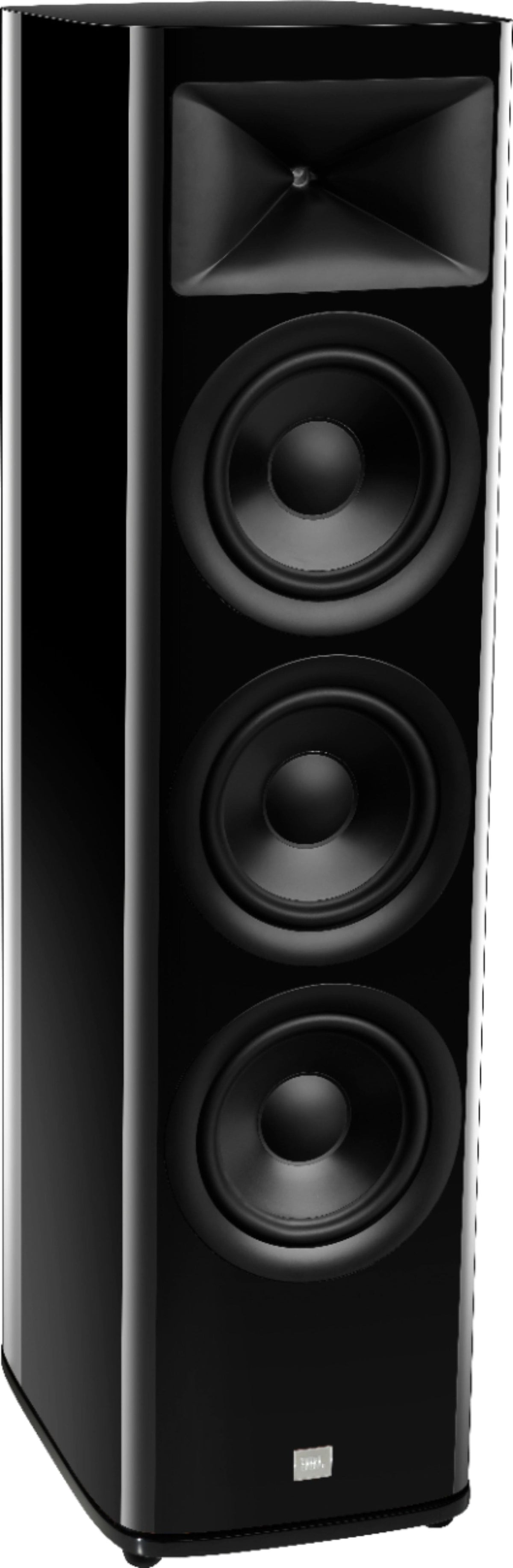 JBL - HDI3800 Triple 8-inch 2-1/2 way Floorstanding Loudspeaker with 1" compression tweeter - Gloss Black Finish