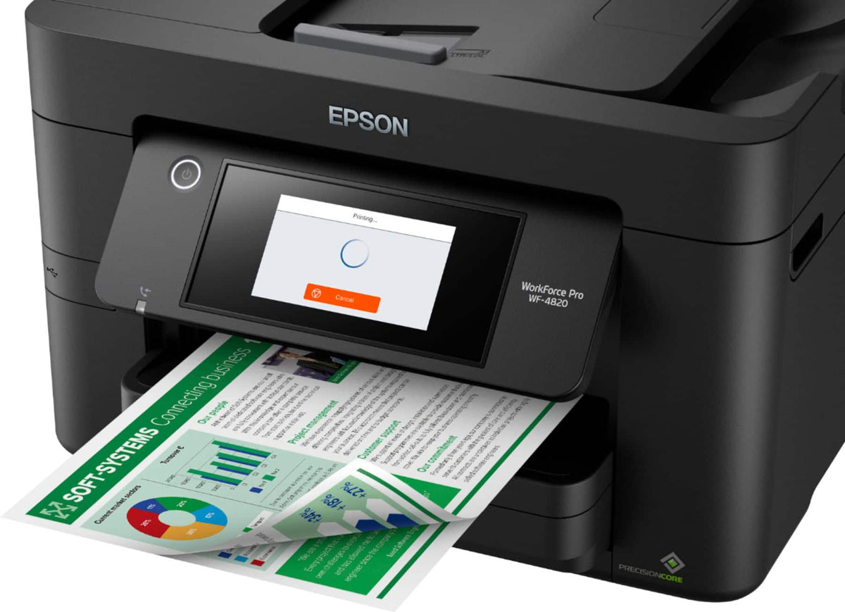 Epson - WorkForce Pro WF-4820 Wireless All-in-One Inkjet Printer - Black