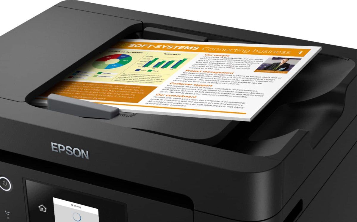 Epson - WorkForce Pro WF-3820 Wireless All-in-One Inkjet Printer - Black