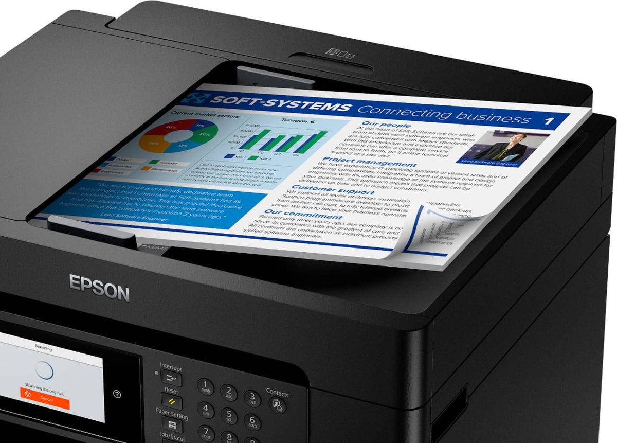 Epson - WorkForce Pro WF-7840 Wireless Wide-format All-in-One Inkjet Printer - Black