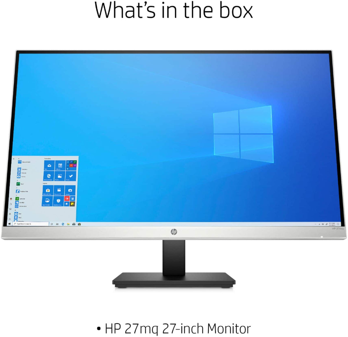 HP - 27" IPS LED QHD Monitor with Adjustable Height (HDMI, VGA) - Silver & Black