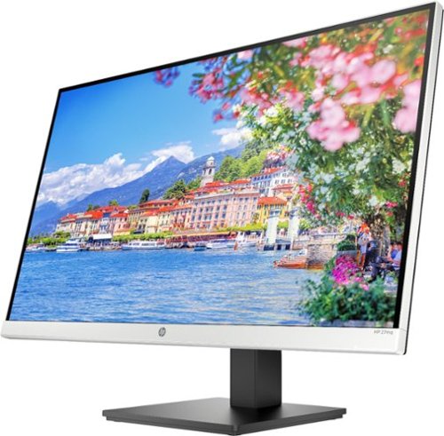 HP - 27" IPS LED QHD Monitor with Adjustable Height (HDMI, VGA) - Silver & Black