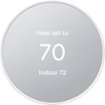 Google - Nest Thermostat - Programmable Wi-Fi Smart Thermostat - Snow