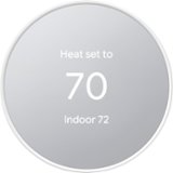 Google - Nest Thermostat - Programmable Wi-Fi Smart Thermostat - Snow