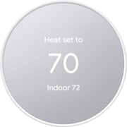 Google - Nest Thermostat - Programmable Wi-Fi Smart Thermostat - Snow