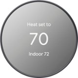 Google - Nest Thermostat - Programmable Wi-Fi Smart Thermostat - Charcoal