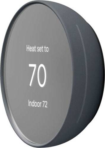 Google - Nest Thermostat - Programmable Wi-Fi Smart Thermostat - Charcoal