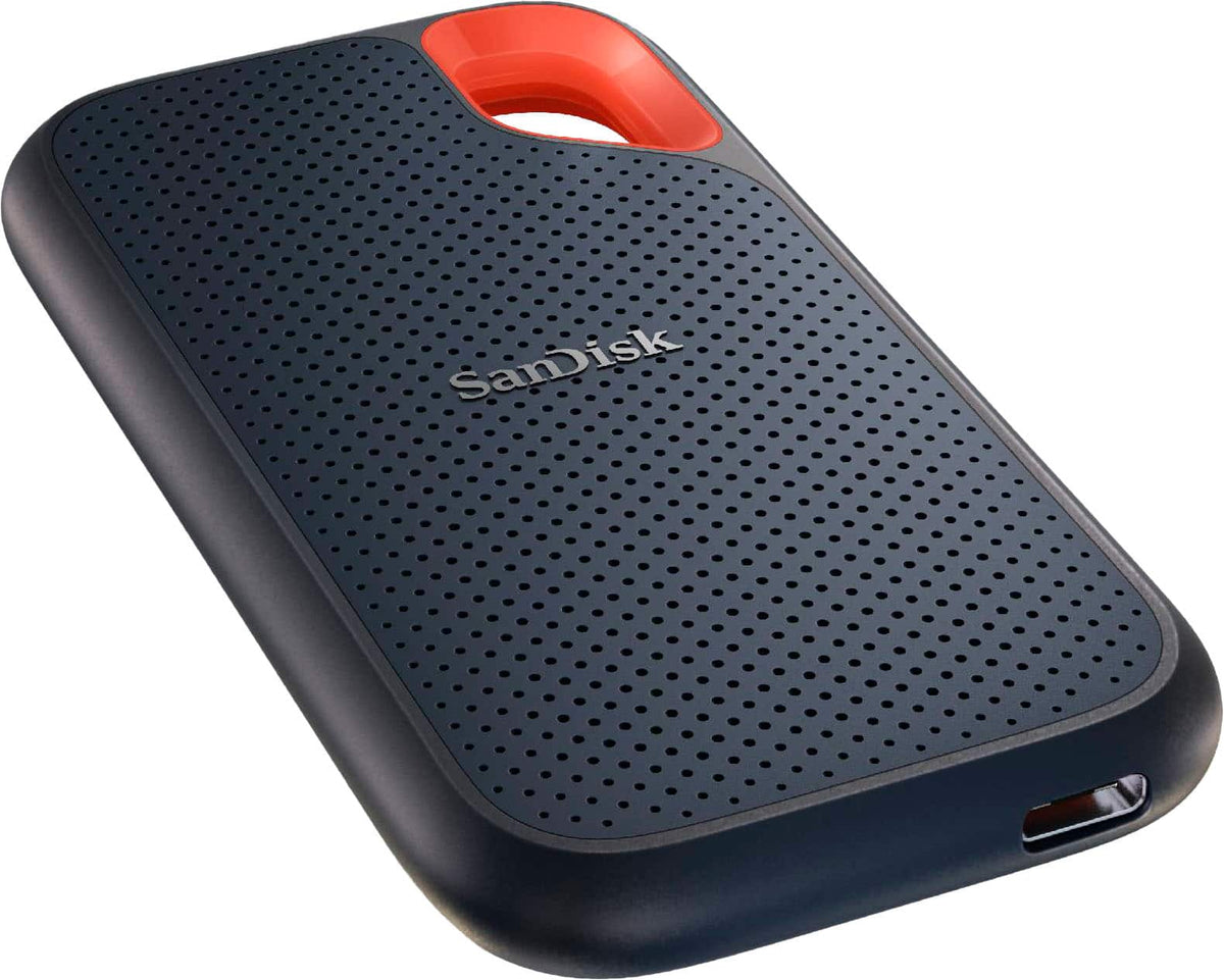 SANDISK - Extreme Portable 1TB External USB-C NVMe SSD - Black