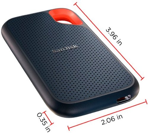 SANDISK - Extreme Portable 1TB External USB-C NVMe SSD - Black