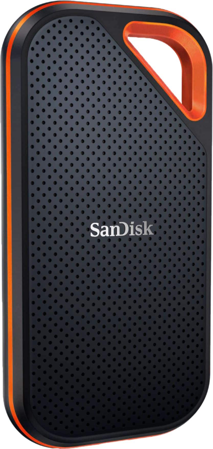 SANDISK - Extreme Pro Portable 2TB External USB-C NVMe SSD - Black