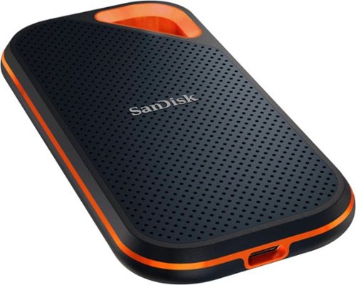 SANDISK - Extreme Pro Portable 2TB External USB-C NVMe SSD - Black