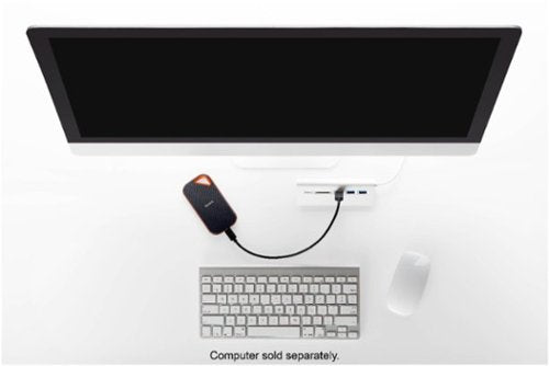 SANDISK - Extreme Pro Portable 2TB External USB-C NVMe SSD - Black