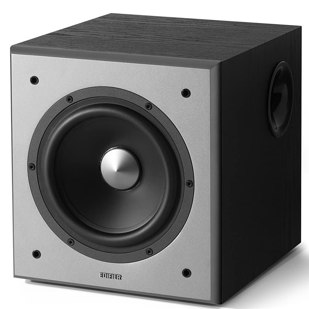 Edifier - T5 Powered Subwoofer - 70W RMS Active Woofer with 8 Inch Driver & Low Pass Filter - Black