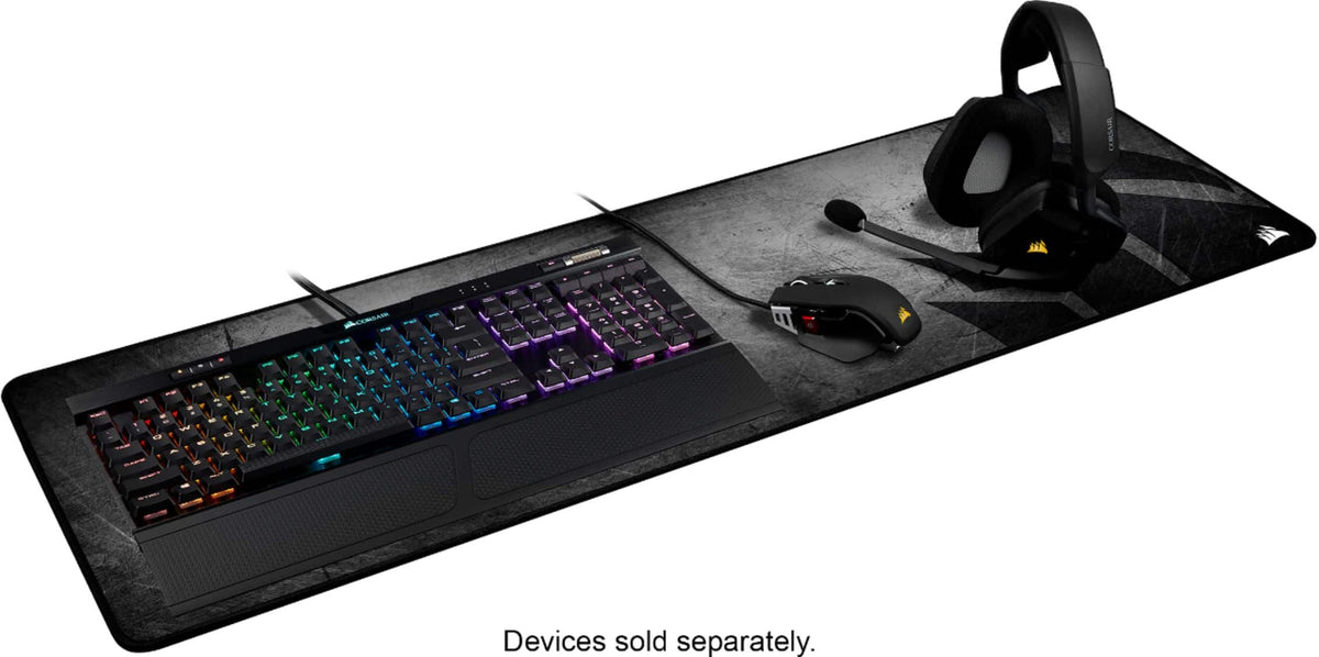 CORSAIR - MM300 PRO Gaming Mouse Pad with Premium Spill-Proof Cloth - Extended - Black