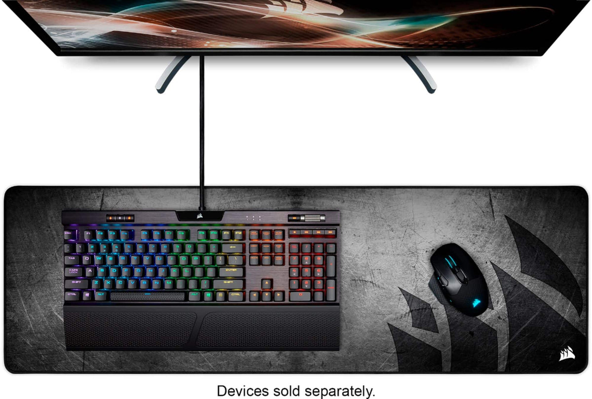 CORSAIR - MM300 PRO Gaming Mouse Pad with Premium Spill-Proof Cloth - Extended - Black