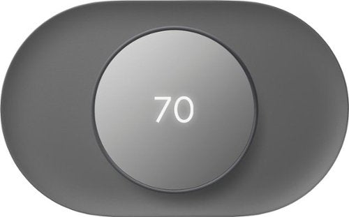 Google - Nest Thermostat Trim Kit - Charcoal