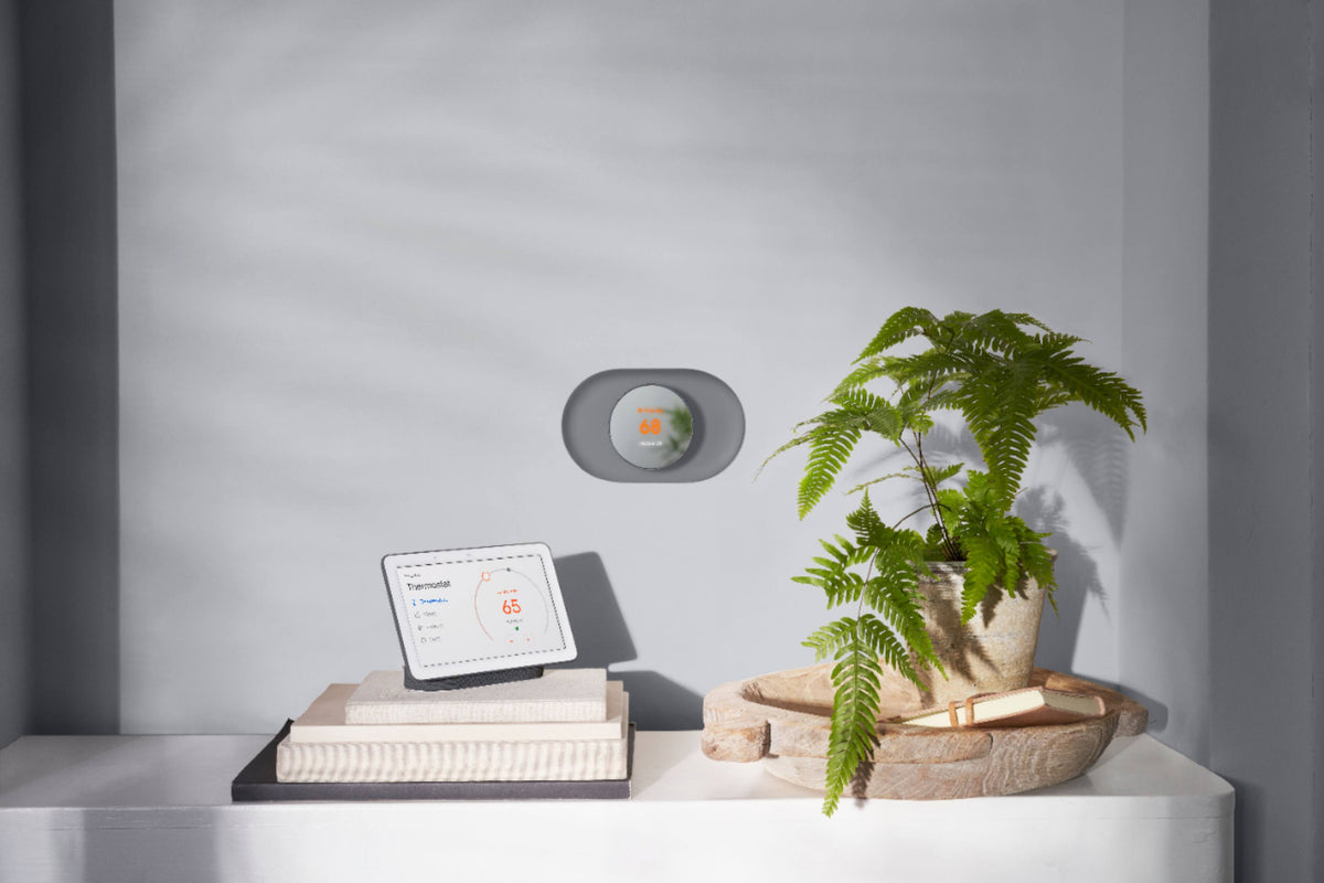 Google - Nest Thermostat Trim Kit - Charcoal