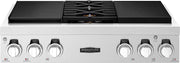 SKS - 36" Dual-Fuel Pro Rangetop with Sous Vide and Induction - Stainless Steel