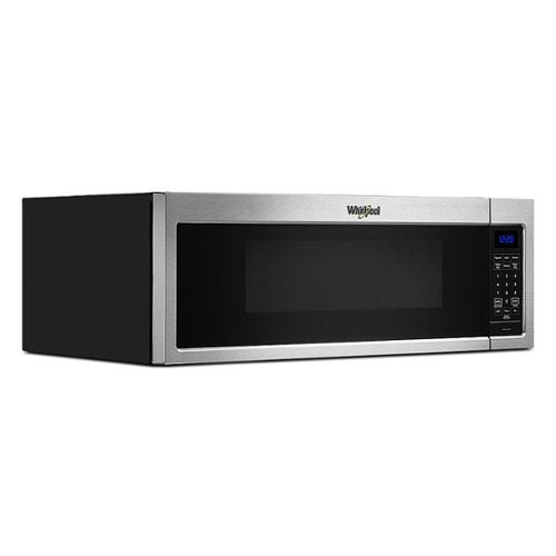 Whirlpool - 1.1 Cu. Ft. Low Profile Over-the-Range Microwave Hood with 2-Speed Vent - Stainless Steel