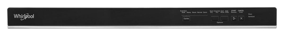 Whirlpool - 24 inch  Quiet Dishwasher with Boost Cycle and Pocket Handle .- Fingerprint Resistant - Stainless Steel