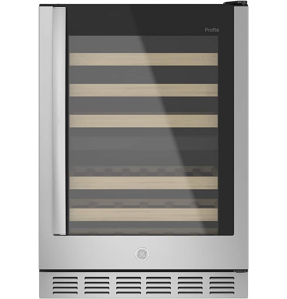 GE Profile - 44-Bottle Dual Zone Wine Cooler - Stainless Steel