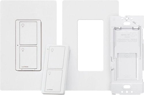 Lutron - Caseta Smart Switch Kit with Remote 3-Way (2 Points of Control) - White