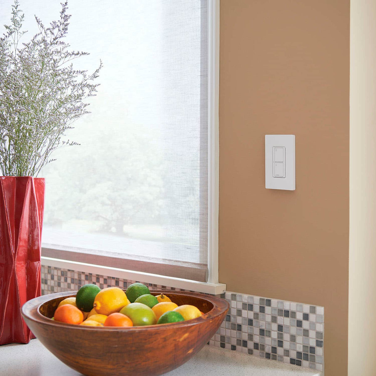 Lutron - Caseta Smart Switch Kit with Remote 3-Way (2 Points of Control) - White