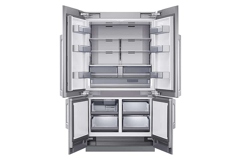 Dacor - 42 in. Wide 23.5 Cu Ft 4-Door Flex French Door Built In Refrigerator with FreshZone Drawer and Precise Cooling - Custom Panel Ready
