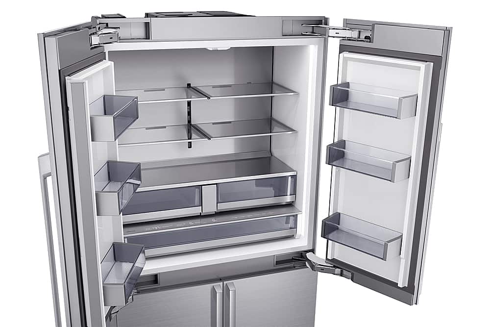Dacor - 42 in. Wide 23.5 Cu Ft 4-Door Flex French Door Built In Refrigerator with FreshZone Drawer and Precise Cooling - Custom Panel Ready
