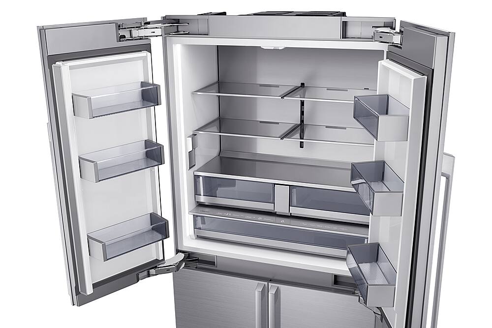 Dacor - 42 in. Wide 23.5 Cu Ft 4-Door Flex French Door Built In Refrigerator with FreshZone Drawer and Precise Cooling - Custom Panel Ready
