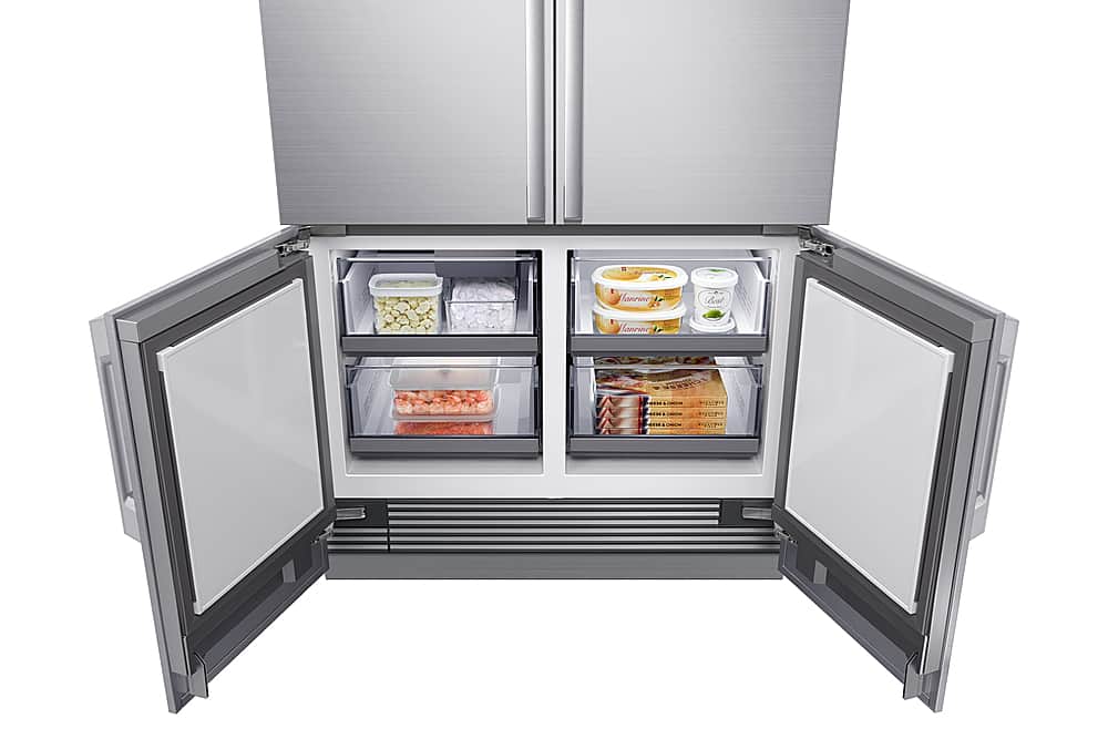 Dacor - 42 in. Wide 23.5 Cu Ft 4-Door Flex French Door Built In Refrigerator with FreshZone Drawer and Precise Cooling - Custom Panel Ready