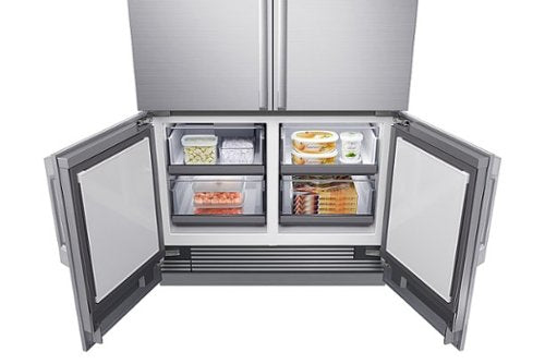 Dacor - 42 in. Wide 23.5 Cu Ft 4-Door Flex French Door Built In Refrigerator with FreshZone Drawer and Precise Cooling - Custom Panel Ready