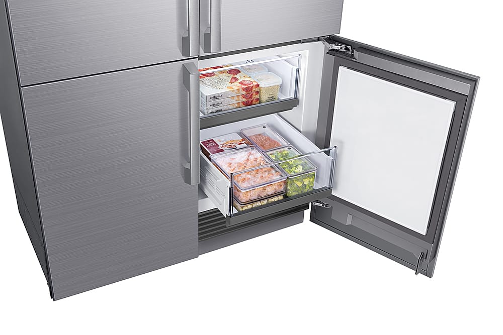 Dacor - 42 in. Wide 23.5 Cu Ft 4-Door Flex French Door Built In Refrigerator with FreshZone Drawer and Precise Cooling - Custom Panel Ready