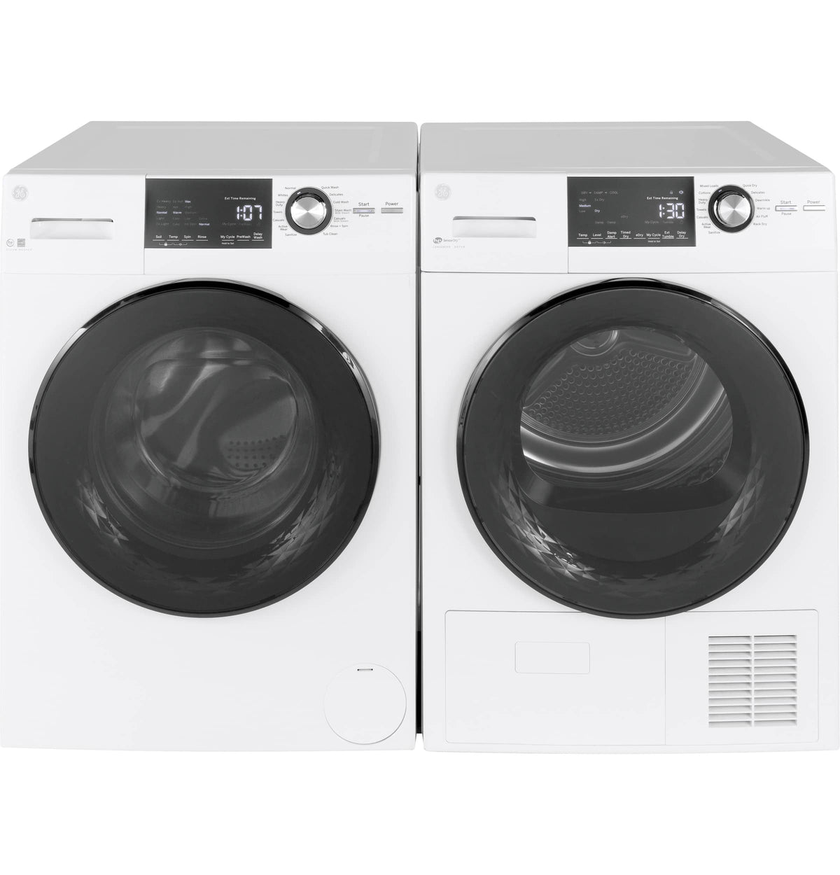 GE - 4.1 Cu. Ft. Stackable 13-Cycle Electric Dryer - White