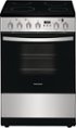 Frigidaire - 24 in. Wide 4 elements 1.9 Cu. Ft. Freestanding Electric Range with Smoothtop and Hidden Bake Element - Stainless Steel