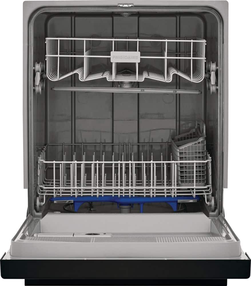 Frigidaire - 24" Front Control Built-In Dishwasher with Energy Saver Dry, 62dba - Black