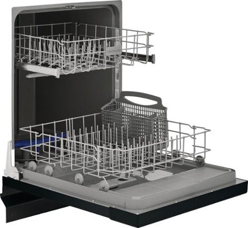 Frigidaire - 24" Front Control Built-In Dishwasher with Energy Saver Dry, 62dba - Black