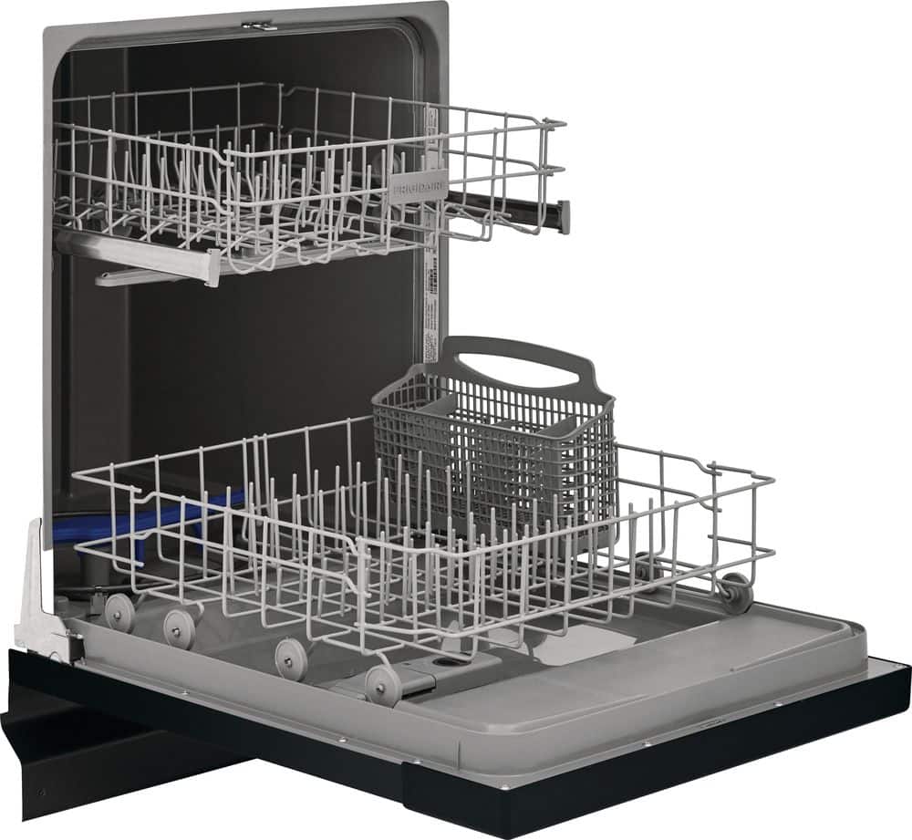 Frigidaire - 24" Front Control Built-In Dishwasher with Energy Saver Dry, 62dba - Black