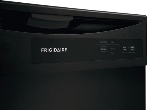 Frigidaire - 24" Front Control Built-In Dishwasher with Energy Saver Dry, 62dba - Black