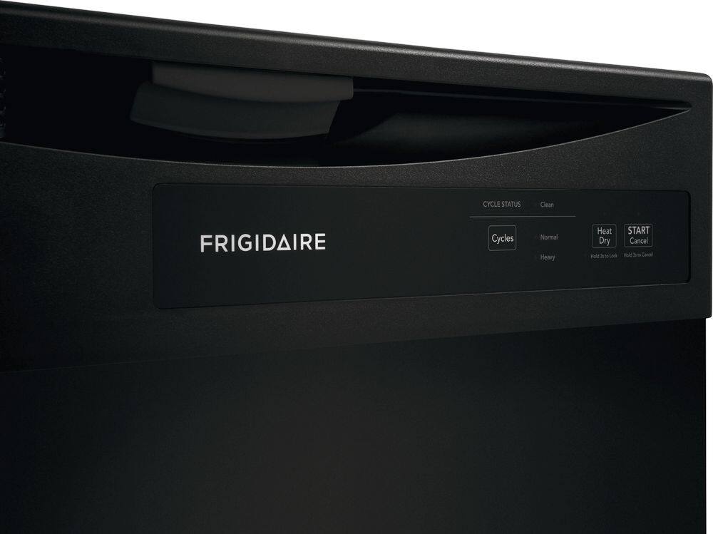 Frigidaire - 24" Front Control Built-In Dishwasher with Energy Saver Dry, 62dba - Black
